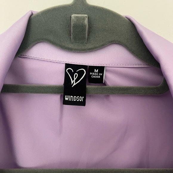 WINDSOR PURPLE TIE SHIRT - Picture 3 of 3